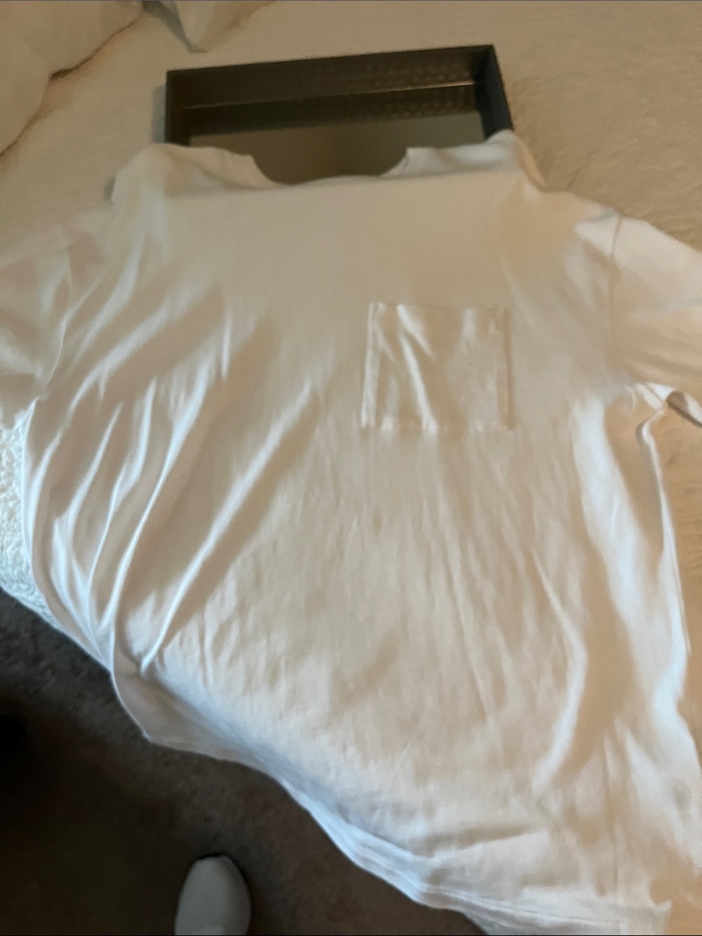Madewell White Short-Sleeve Pocket Tee